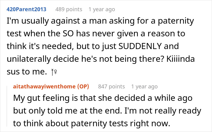 Guy Leaves Instead Of Waiting Around After Wife Bans Him From The Delivery Room, She's Furious