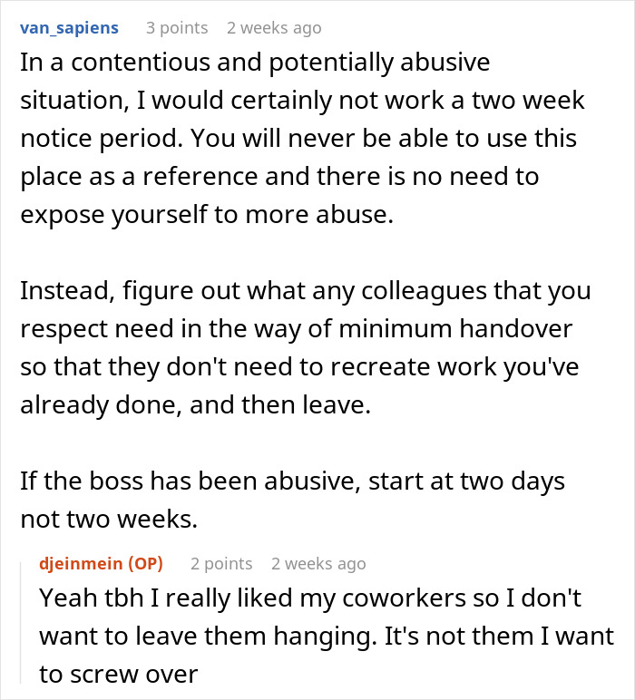 Boss Tries To Use Burned-Out Worker As A Scapegoat, She Quits Boss Tries To Use Burned-Out Worker As A Scapegoat, She Quits