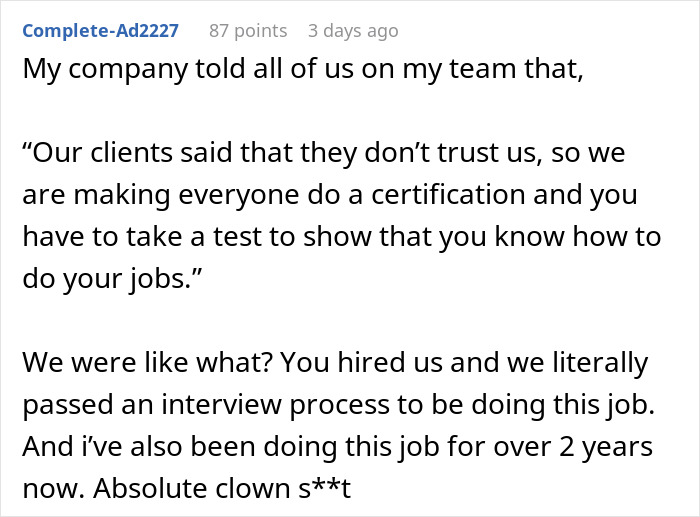 Company Enrages Employee By Asking Them To Reapply To Their Job Position They've Had For 5 Years