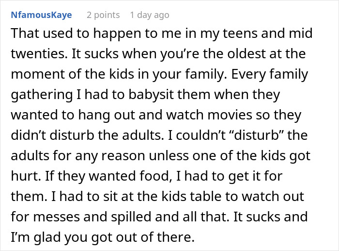 Woman Is Tired Of Family Dumping Their Kids On Her At Events, Stops Going