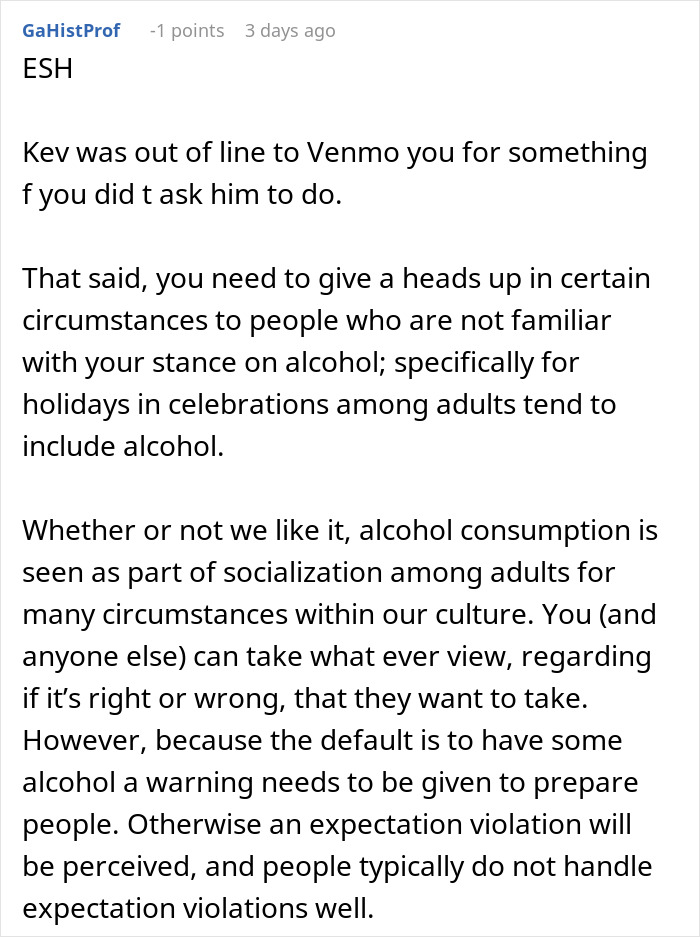 Host Throws Alcohol-Free Halloween Party, Best Friend Buys Booze And Demands She Chip In $75