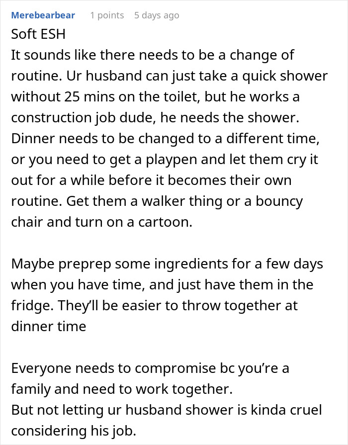 Man Snaps After His Exhausted Stay-At-Home Wife Tries To "Police" His Showering Schedule