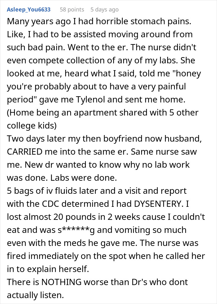 Woman Gets Ignored By The ER Doc For Hours, Gets Another Doc To Check Her Out And He's Furious