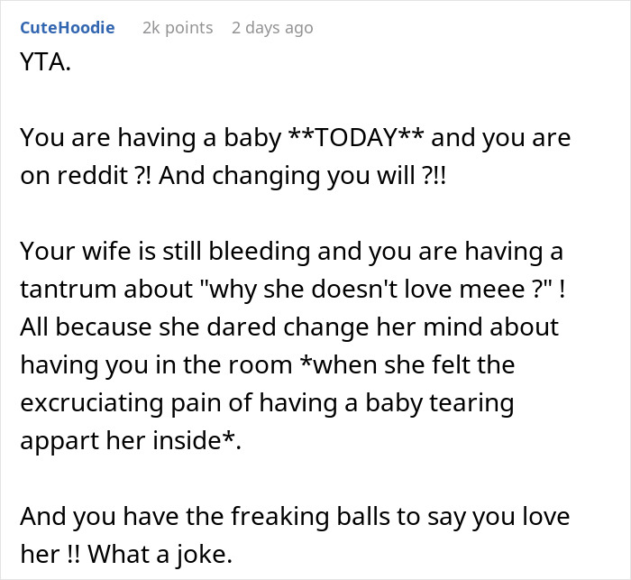 Woman Boots Husband From The Delivery Room, He Boots Her From His Will And Testament Woman Boots Husband From The Delivery Room, He Boots Her From His Will And Testament