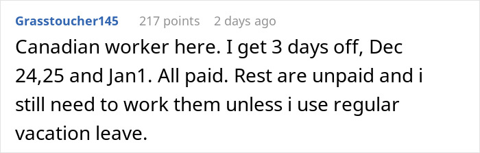 Employee Shares Their Frustration After Finding Out Company Doesn&rsquo;t Pay For Christmas Break