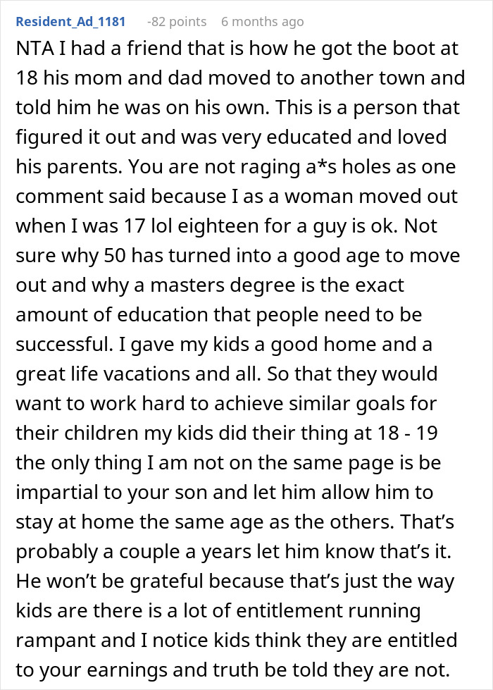 Parents Want To Downsize, Expect Their 19-Year-Old To Move Out