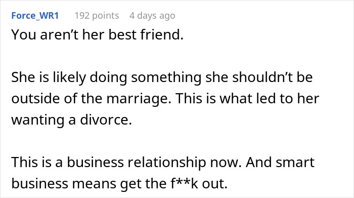 Wife Asks For Divorce After 15 Years, Expects Partner To Continue Living With Her