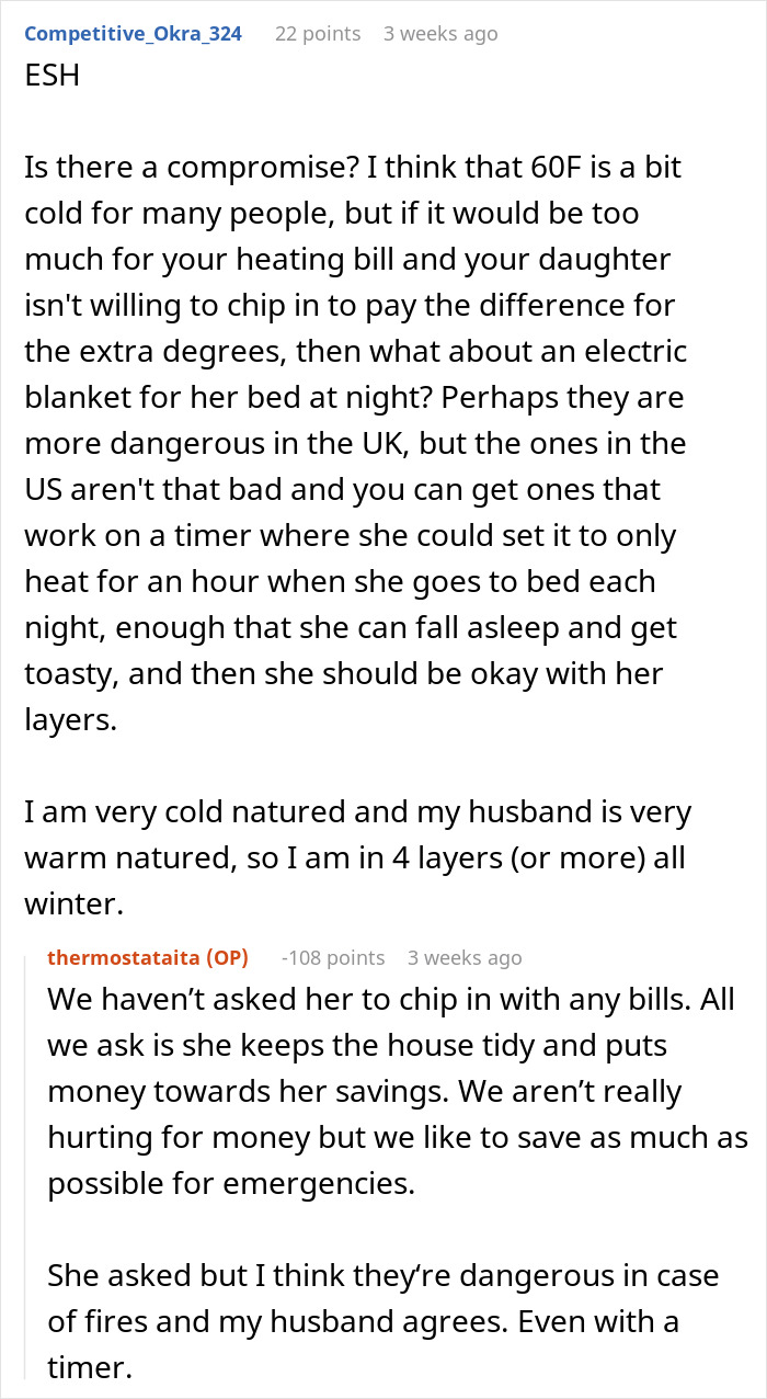 Internet Blasts Mom For Making Daughter Freeze At Night And Refusing To Adjust Temps