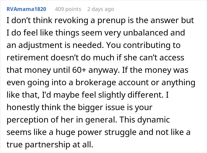 Wife Demands Her Husband Revoke Their Prenup Two Years Into Marriage, He Refuses