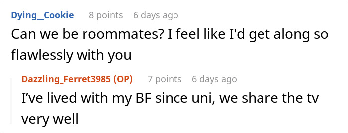 Woman Teaches Entitled Housemates A Lesson After They Start Policing Her Use Of Her Own TV