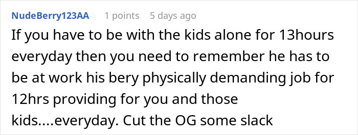 Man Snaps After His Exhausted Stay-At-Home Wife Tries To "Police" His Showering Schedule