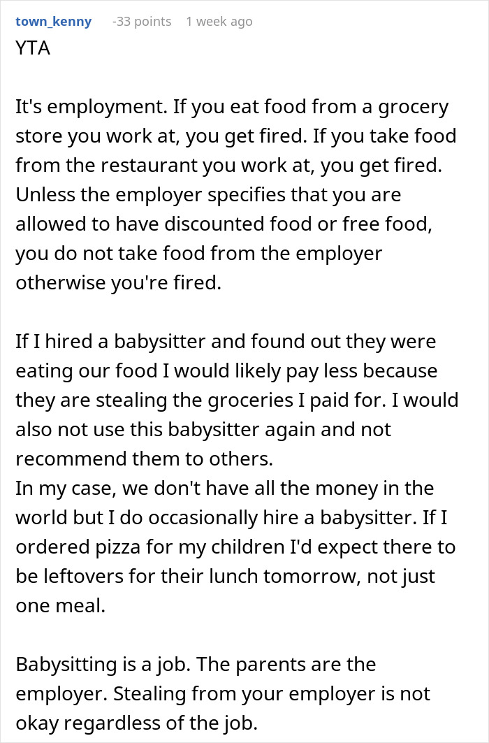 "Looked At Me Puzzled": Parents Aghast After Babysitter Confesses To Having A Few Slices Of Pizza 
