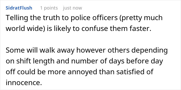 Woman Gets Rid Of Nosy Cop By Playing Dumb And Giving Absurdly Detailed Answers To Questions