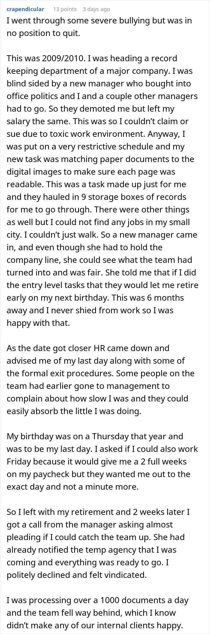 Employee Realizes He's Being Bullied Into Quitting, Company Ends Up Racking Up 8 Figures In Losses