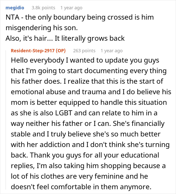 “I’m Also Taking Him Shopping”: Wife Stands Up To Her Husband Who Refuses To Support His Trans Son “I’m Also Taking Him Shopping”: Wife Stands Up To Her Husband Who Refuses To Support His Trans Son