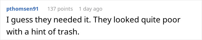 Reddit comment discussing a family condemned for taking all Halloween candy meant for trick or treaters. Reddit comment discussing a family condemned for taking all Halloween candy meant for trick or treaters.