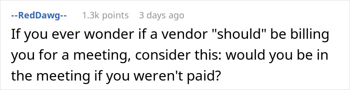 Company Sends Client Expensive Bill After Being Forced To Attend Meeting