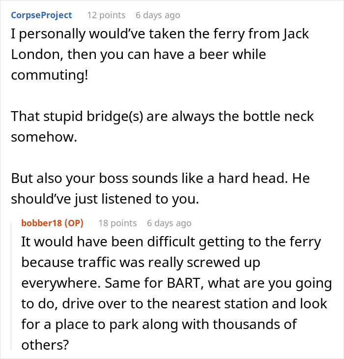 Boss Makes An Error By Insisting That Worker Present In Person When They Advised Against It Boss Makes An Error By Insisting That Worker Present In Person When They Advised Against It