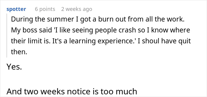 Boss Tries To Use Burned-Out Worker As A Scapegoat, She Quits Boss Tries To Use Burned-Out Worker As A Scapegoat, She Quits