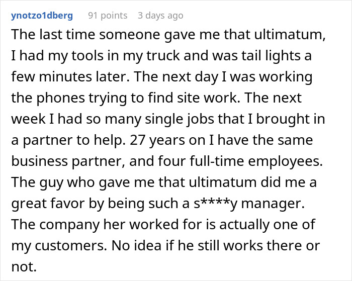Boss&rsquo; Ultimatum Backfires When Employee Chooses To Quit, Chases Her Screaming