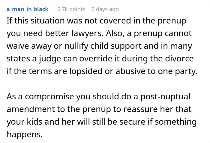 Wife Demands Her Husband Revoke Their Prenup Two Years Into Marriage, He Refuses