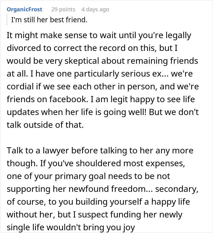 Wife Asks For Divorce After 15 Years, Expects Partner To Continue Living With Her