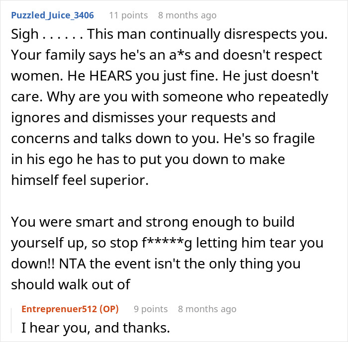 Guy Regrets Mocking Fianc&eacute;e&rsquo;s Job After She Breaks Up With Him