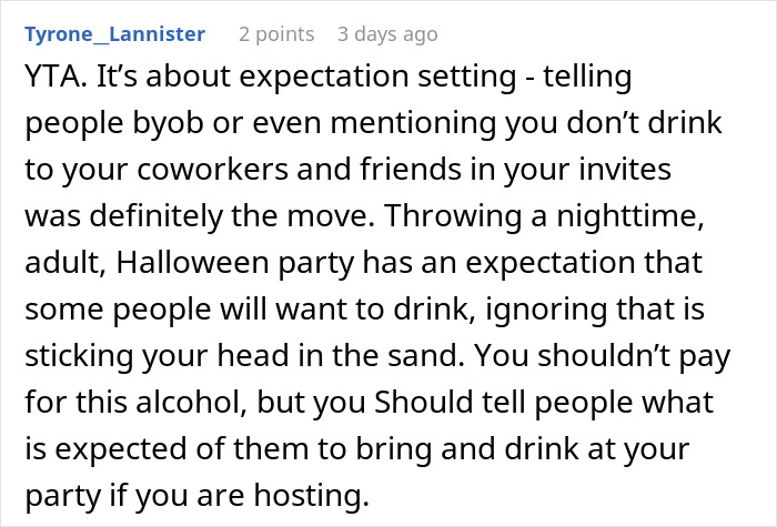 Host Throws Alcohol-Free Halloween Party, Best Friend Buys Booze And Demands She Chip In $75