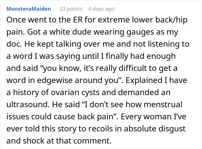 Woman Embarrasses Surgeon In Front Of Med Students For Disregarding Her Because He Knows Better Woman Embarrasses Surgeon In Front Of Med Students For Disregarding Her Because He Knows Better