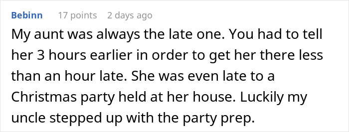 Family Members Who Are Always Late Insist They're Not The Problem, Regret It Family Members Who Are Always Late Insist They're Not The Problem, Regret It
