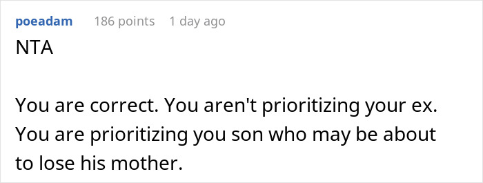 Woman Accuses BF Of Putting His Dying Ex-Wife Before Her Because He Postponed Their Vacation Woman Accuses BF Of Putting His Dying Ex-Wife Before Her Because He Postponed Their Vacation