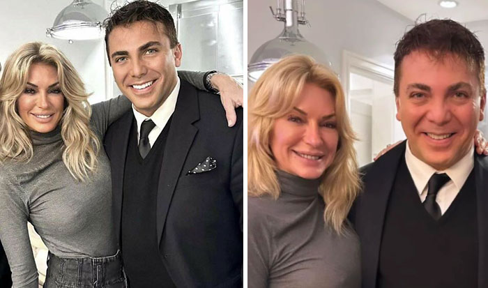 Lo que ella publicó VS lo que publicó el hombre de la derecha