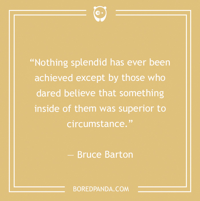 Bruce Barton quote on being confident  - 33