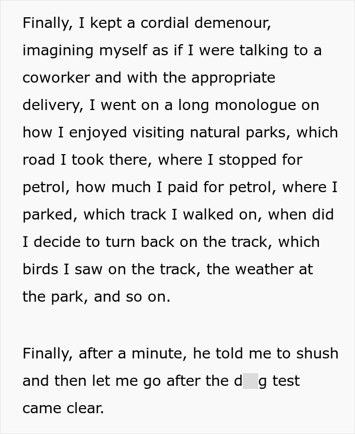 Woman Gets Rid Of Nosy Cop By Playing Dumb And Giving Absurdly Detailed Answers To Questions