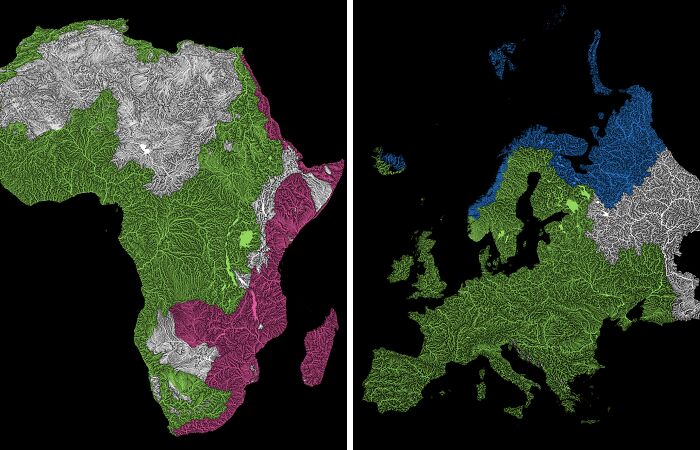 Nobody Has Ever Made A Map Like This Before: Every River Worldwide And Its Ocean Destination