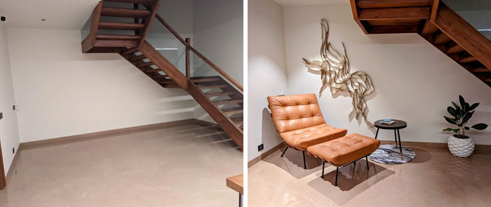 Tried To Transform This Corner Under The Stairs