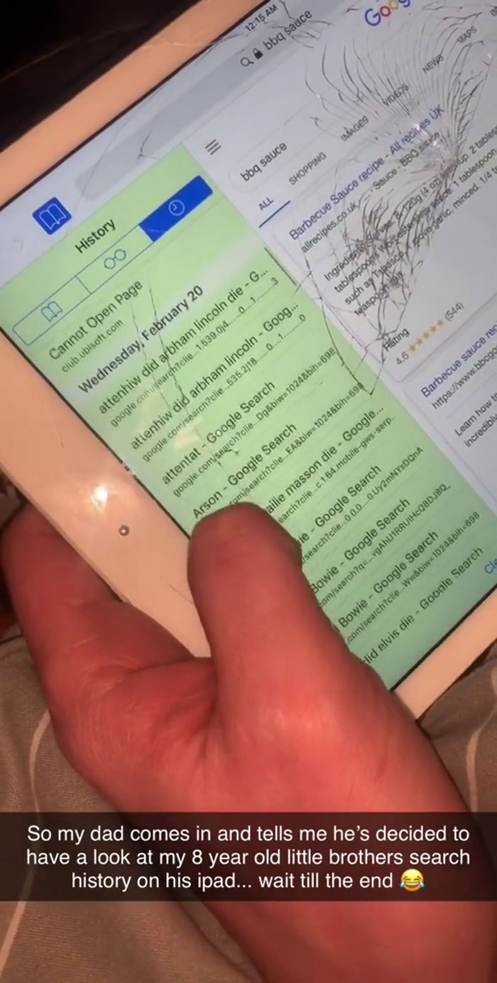 Dad And Netizens Are Collectively Mortified After Scrolling Through 8YO&rsquo;s Internet Browsing History