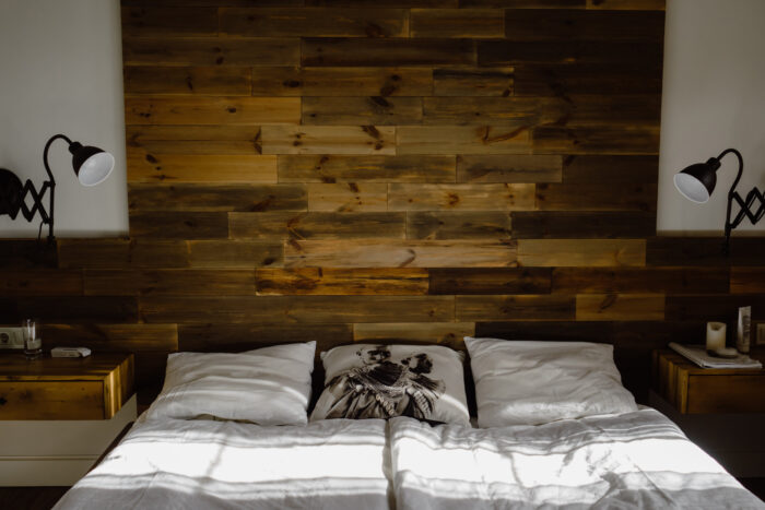 Wooden headboard