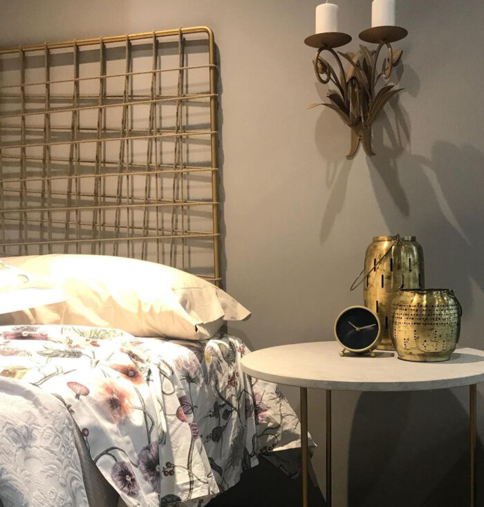 Table with watch and candlesticks&nbsp;