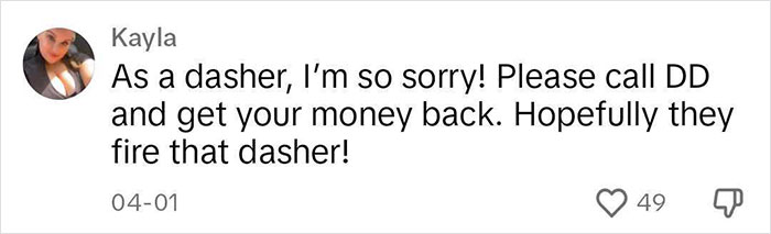 &ldquo;Very Disappointed&rdquo;: Woman Blasts DoorDash After Experience Leaves Her Regretting Her Order