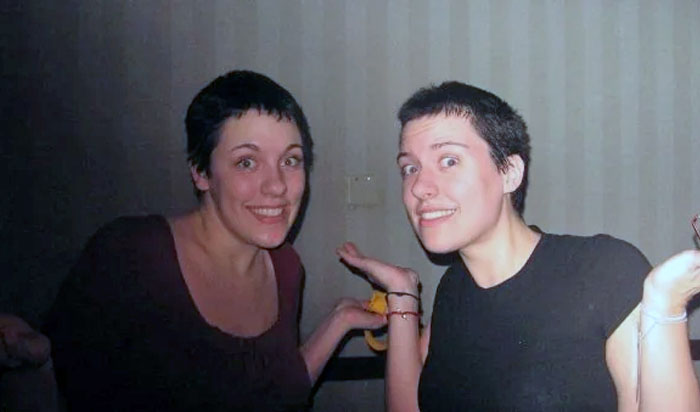 La he estado buscando desde que nos hicimos esta foto