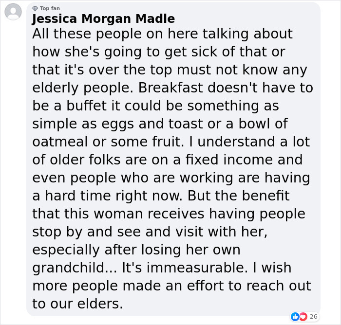 Teenagers Continue Tradition Of Breakfasts With Grandma After Their Friend Passes Away