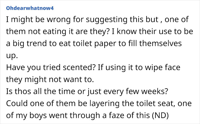 Family Of 4 Goes Through 3 Toilet Paper Rolls Per Day, Mom "Loses The Plot"