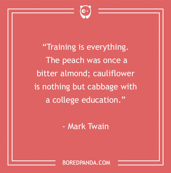 Food quotes by Mark Twain on a red background, perfect for satisfying your inner gourmand with witty humor.