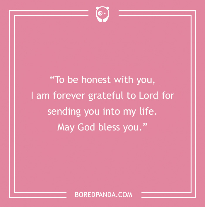 Pink background with a sweet friendship message expressing gratitude and blessings.