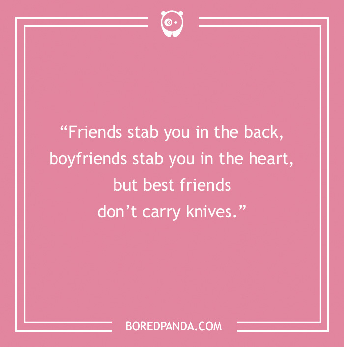 Text on pink background about friendship and trust quotes.