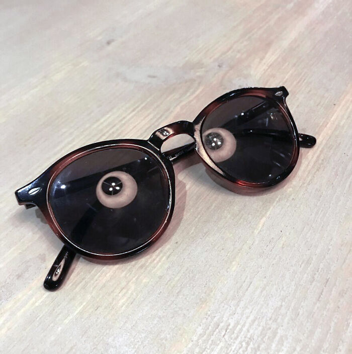 The Reflection In My Sunglasses Looks Like Eyes