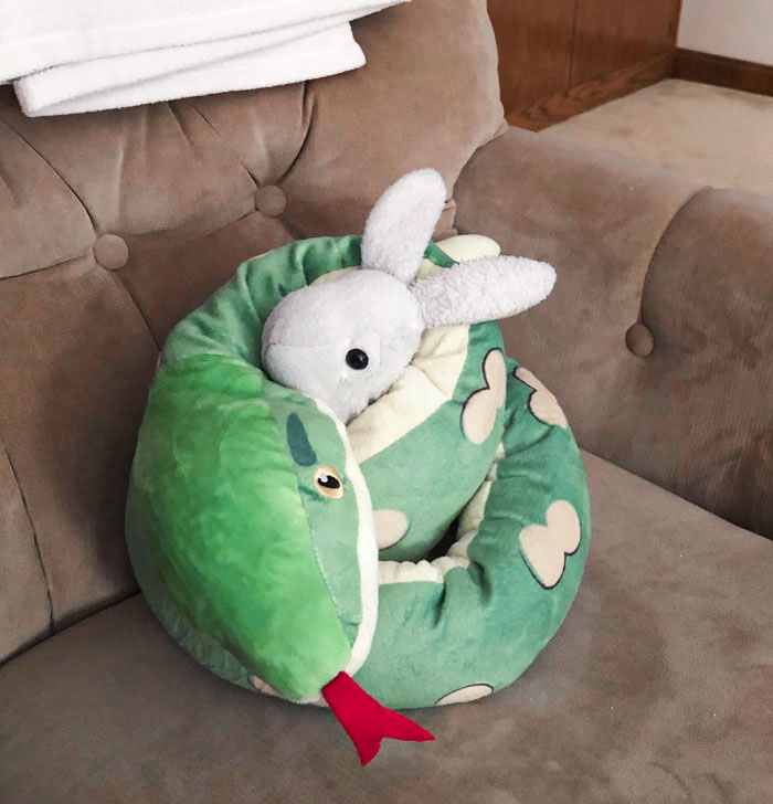 My Dad Decided To Use My Nephew's Stuffed Animals To Celebrate Easter In His Own Special Way