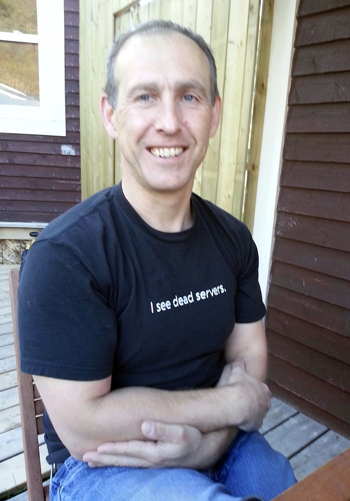 My Dad Wore This Shirt Out To Father's Day Supper. He Works In IT. Our Waitress Was Not Impressed