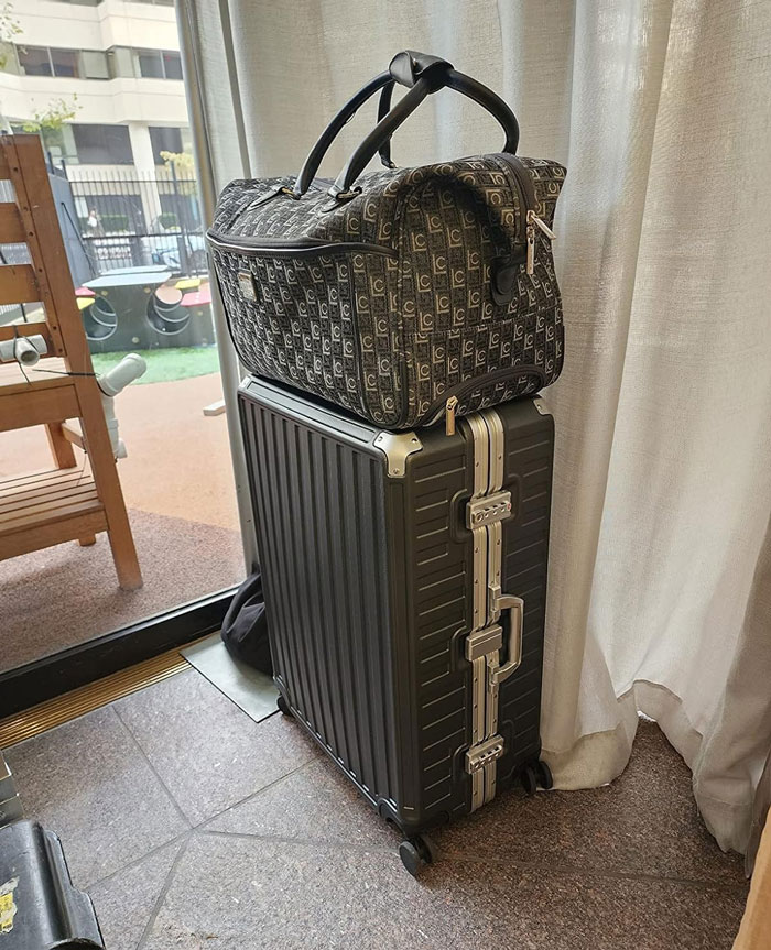 Help Your Travel-Loving Friend Take Off In Style With The Sleek And Practical Sturdy, Zipperless Carry-On Luggage